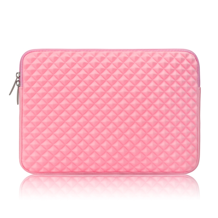 

Diamond Texture Laptop Liner Bag, Size: 14-15.4 inch (Pink)