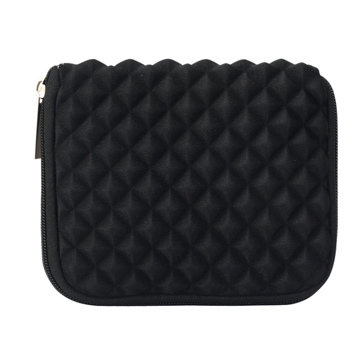 

Diamond Texture Laptop Power Bag, Size: 16 x 13 x 1.5cm (Black)