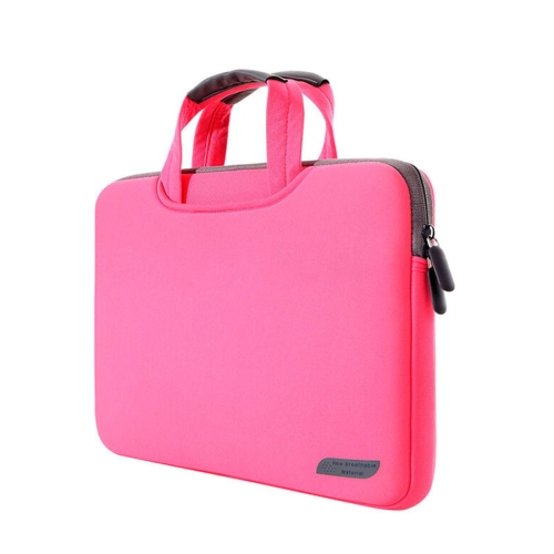 

12 inch Portable Air Permeable Handheld Sleeve Bag for MacBook, Lenovo and other Laptops, Size:32x21x2cm(Magenta)