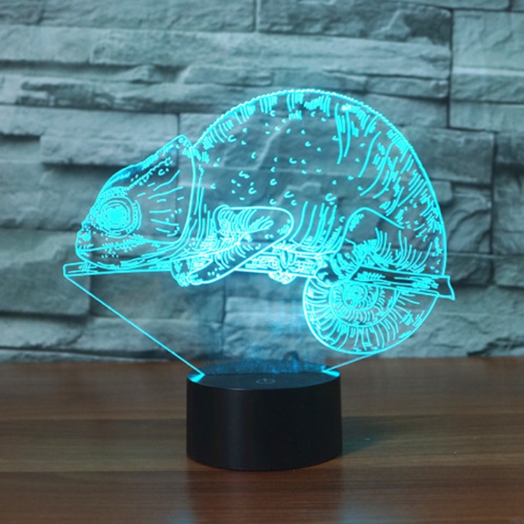 Luce notturna a LED colorata personalizzata con base in legno e nome