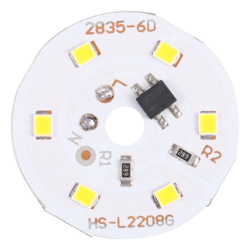 

3W 6 LEDs SMD 2835 LED Module Lamp Ceiling Lighting Source, AC 220V Warm White Light