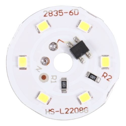 

3W 6 LEDs SMD 2835 LED Module Lamp Ceiling Lighting Source, AC 220V White Light