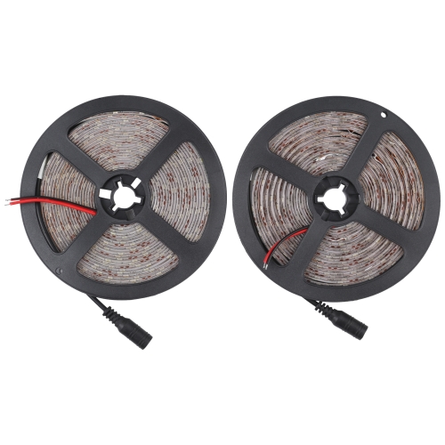 

2pcs Bare Board 2835 SMD Dimmable White Light / Warm Light LED Rope Light, 60 LED/m, Length: 5m, 12V 2A 100-240V(US Plug)