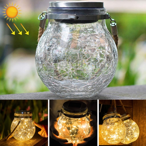 Lampe pendante de bouteille en verre d'énergie solaire IP55 lumière  extérieure imperméable de décoration de