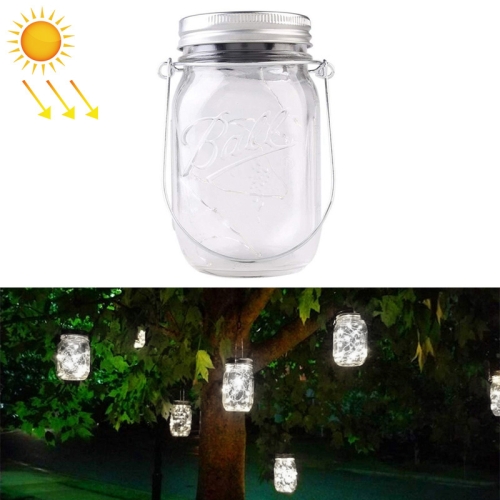 10 LEDs Solar Energy Mason Bottle Cap Pendent Lamp Outdoor Decoration Garden Light, Not Include Bottle Body(White Light)