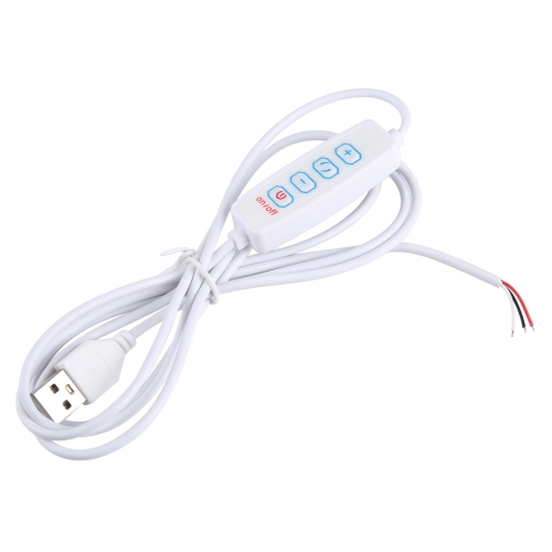 

1.5m USB DC5V Switch Cable with 3 Colors Controller (White)