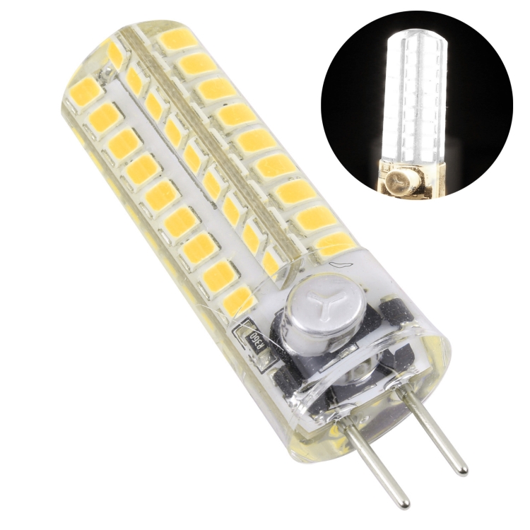 GY6.35 72 LEDs 2835 SMD 玉米灯, AC/DC 12V (颜色：白光)