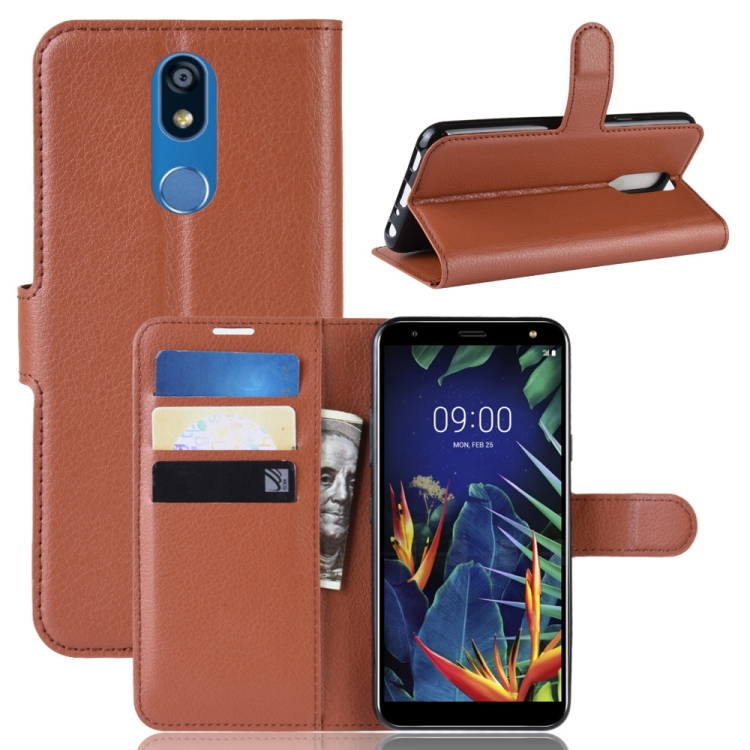 Funda Lg K40 Carga Inalambrica Funda De Cuero Con Tapa Horizontal