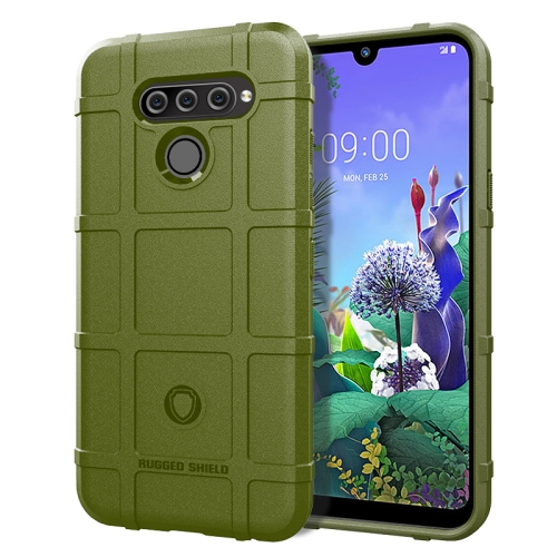 

Shockproof Protector Cover Full Coverage Silicone Case for LG Q60 (Army Green)