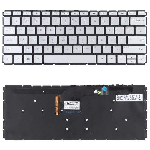 

For HP Envy 13-D 13-D000 13-D100 US Version Keyboard with Backlight (Silver)