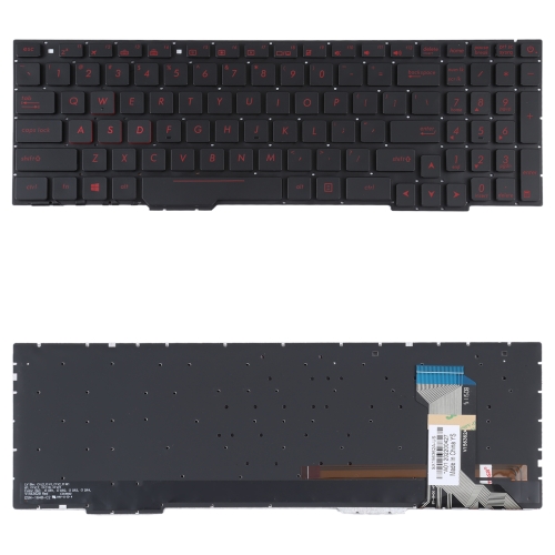 

For Asus GL553VW ZX53V FX53VD ZX553 FX753 GL753 US Version Keyboard with Backlight
