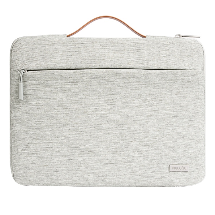 

For 16 inch Laptop Zipper Waterproof Handheld Sleeve Bag (Beige White)
