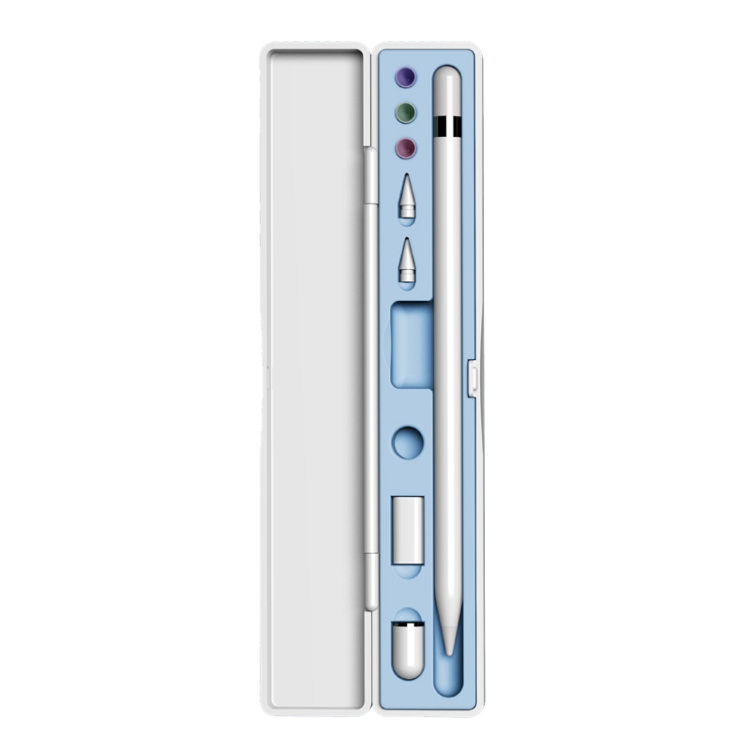 

Multifunctional Shockproof Storage Box for Apple Pencil 1 / 2 (Blue)