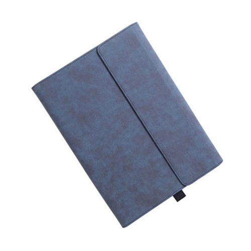 

For Microsoft Surface Pro 7 / 7+ South African Sheepskin Magnetic Horizontal Flip Leather Case with Pen Slot & Holder (Blue)