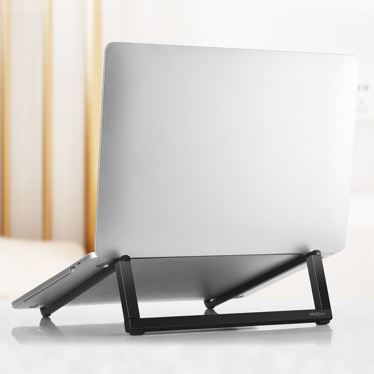 

ROCK Mini Ultrathin Portable Foldable Design Laptop Bracket Stand(Black)