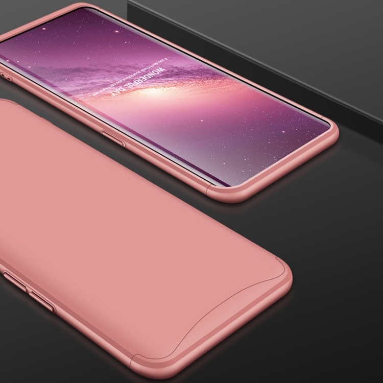 

GKK Three Stage Splicing Full Coverage PC Case for OPPO Find X (Rose Gold)