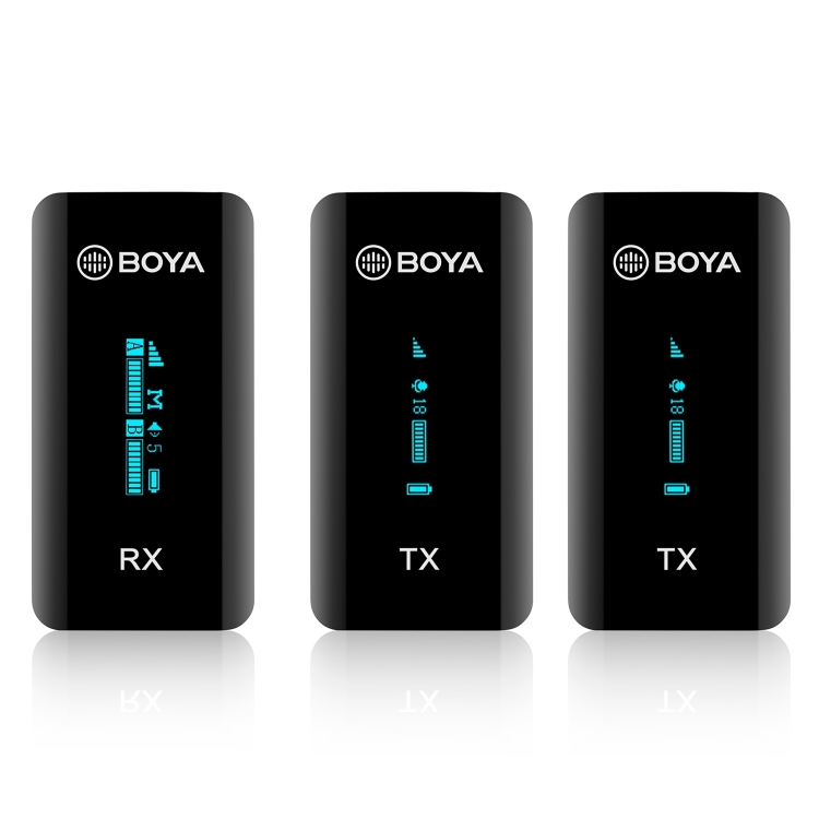 

BOYA BY-XM6 S2 1 to 2 2.4GHz Mini Dual Channel Wireless Microphone System (Black)