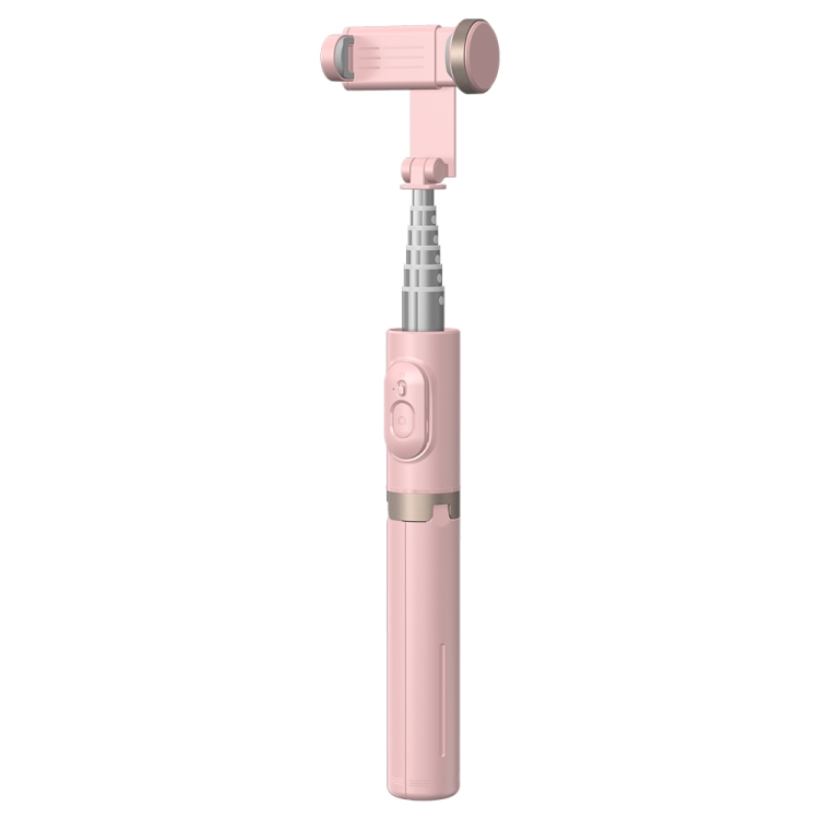 

Q12 Hidden Design Reinforced Bluetooth Remote Control Tripod Selfie Stick (Pink)