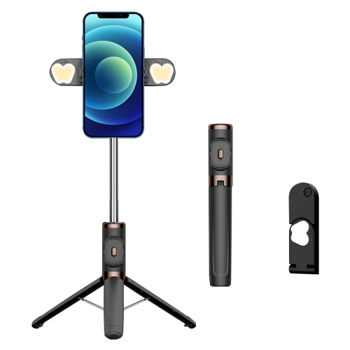 

Bluetooth Remote Control Dual Fill Light Tripod Selfie Stick (Black)