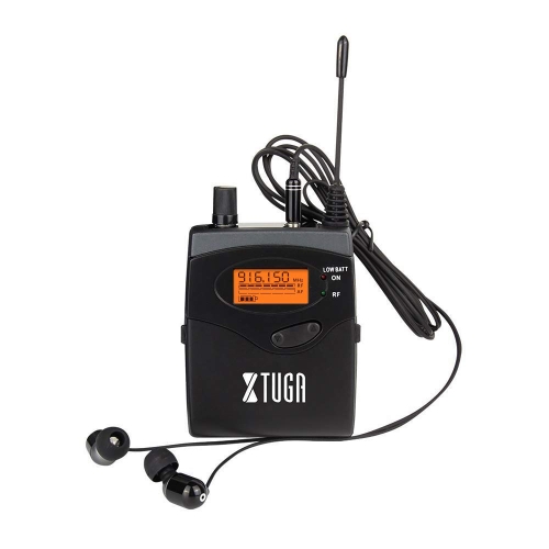 XTUGA RW2080 UHF Wireless Stage Singer In-Ear Monitor System Single BodyPack Receiver радиосистемы персонального мониторинга xvive u4 wireless in ear monitor system