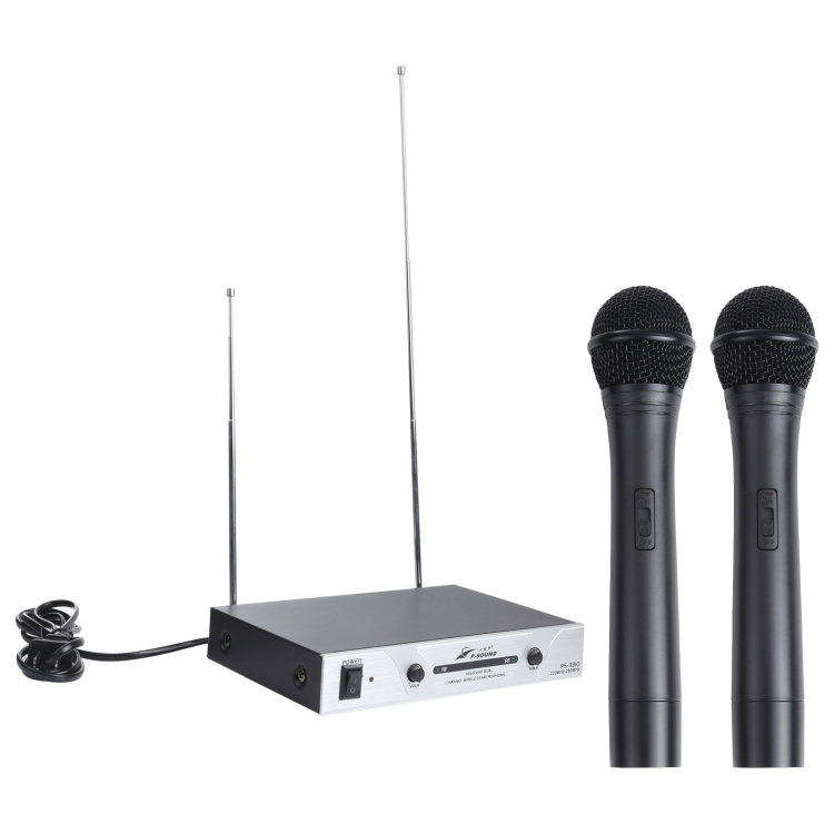 PSound PS3310 VHF Professional Wireless Microphone System with 2