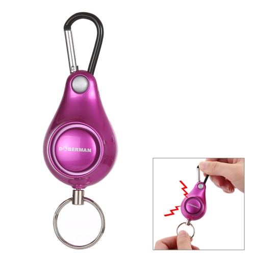 2pcs Personal Security Anti-attack 120db Security Alarm Keychain Pink 
