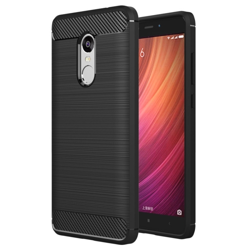For Xiaomi  Redmi Note 4X Brushed Carbon Fiber Texture Shockproof TPU Protective Case (Black) for samsung galaxy s23 5g shell pattern tpu protective phone case colorful