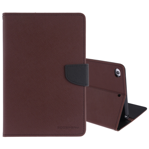 

GOOSPERY FANCY DIARY Horizontal Flip Leather Case for iPad Mini (2019), with Holder & Card Slots & Wallet (Brown)