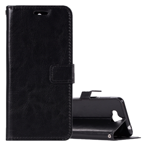 

For Huawei Y5 (2017) Crazy Horse Texture Horizontal Flip Leather Case with Holder & Card Slots & Wallet & Photo Frame (Black)