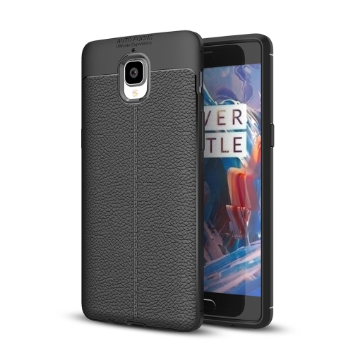 

For OnePlus 3 / 3T Litchi Texture TPU Protective Case(Black)