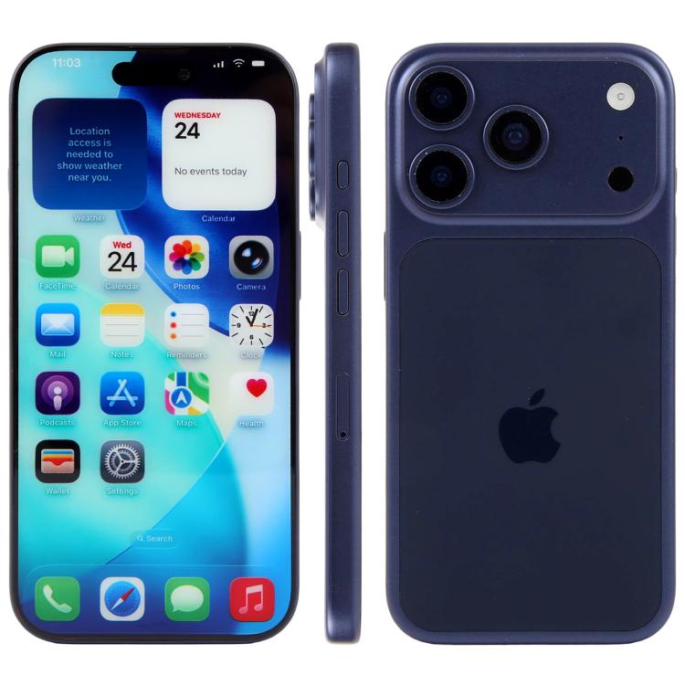 

For iPhone 17 Pro Color Screen Non-Working Fake Dummy Display Model (Blue)