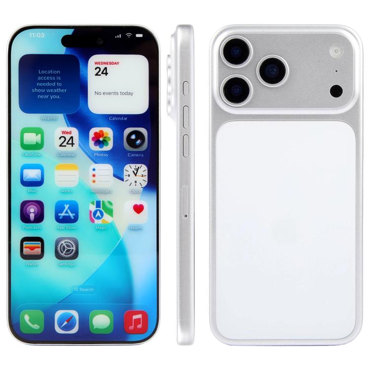 

For iPhone 17 Pro Max Color Screen Non-Working Fake Dummy Display Model (White)
