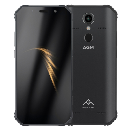 

[HK Warehouse] AGM A9 Rugged Phone, 4GB+64GB, IP68 Waterproof Dustproof Shockproof, Fingerprint Identification, 5400mAh Battery, 5.99 inch Android 8.1 Qualcomm SDM450 Octa Core, Network: 4G, OTG, NFC(Black)
