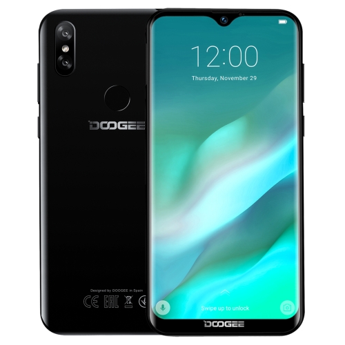 

[HK Warehouse] DOOGEE Y8, 3GB+32GB, Dual Back Cameras, Face ID & DTouch Fingerprint, 6.1 inch Water-drop Screen Android 9.0 MTK6739 Quad Core up to 1.5GHz, Network: 4G, OTA, Dual SIM(Midnight Black)