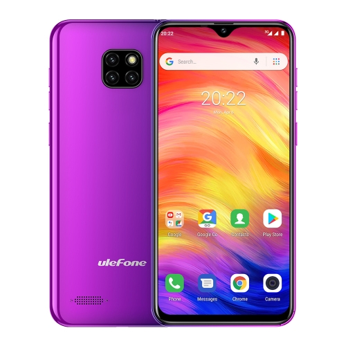 

[HK Warehouse] Ulefone Note 7, 1GB+16GB, Triple Back Cameras, Face ID Identification, 6.1 inch Android 8.1 GO MTK6580A Quad-core 32-bit up to 1.3GHz, Network: 3G, Dual SIM(Twilight)