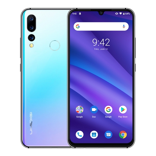 

[HK Warehouse] UMIDIGI A5 Pro, Global Dual 4G, 4GB+32GB, Triple Back Cameras, 4150mAh Battery, Fingerprint Identification, 6.3 inch Full Screen Android 9.0 MTK Helio P23 Octa Core up to 2.0GHz, Network: 4G, Dual SIM (Breathing Crystal)