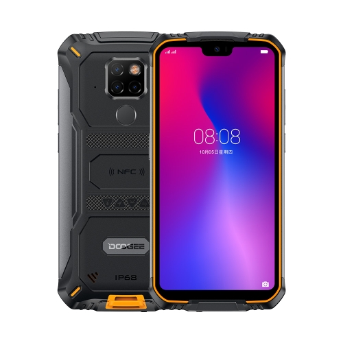 

DOOGEE S68 Pro Rugged Phone, 6GB+128GB, IP68/IP69K Waterproof Dustproof Shockproof, MIL-STD-810G, 6300mAh Battery, Triple Back Cameras, Face & Fingerprint Identification, 5.84 inch Android 9.0 MTK6771 Helio P70 Octa Core up to 2.0GHz, Network: 4G, NFC(Yel