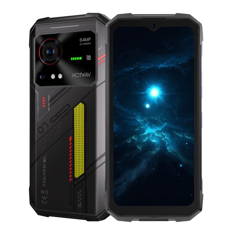 [HK Warehouse] HOTWAV Hyper 7 Rugged Phone, 8GB+256GB, 10800mAh, 6.6 inch Android 14 MediaTek Dimensity 7050 5G, Network: 5G, OTG, NFC (Black)