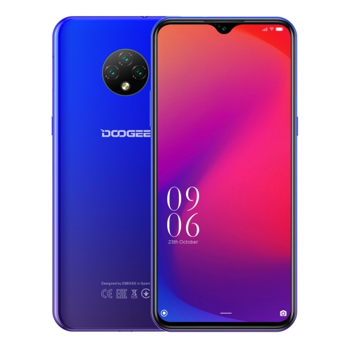 

[HK Warehouse] DOOGEE X95, 2GB+16GB, Triple Back Cameras, Face ID, 6.52 inch Water-drop Screen Android 10 MTK6737V/WA Quad Core up to 1.3GHz, Network: 4G, OTG, OTA, Dual SIM(Blue)
