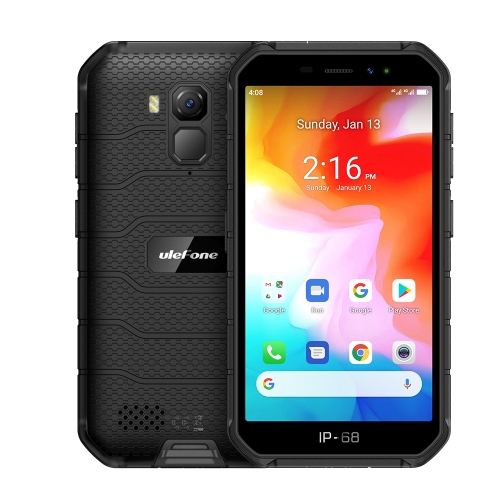 

[HK Warehouse] Ulefone Armor X7 Rugged Phone, 2GB+16GB, IP68/IP69K Waterproof Dustproof Shockproof, Face ID & Fingerprint Identification, 4000mAh Battery, 5.0 inch Android 10.0 MTK Helio A20 MT6761VWE Quad Core 64-bit up to 1.8GHz, Network: 4G, NFC, OTG(B