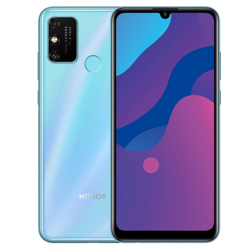 

Huawei Honor Play 9A MOA-AL00, 4GB+64GB, China Version, Dual Back Cameras, Face ID / Fingerprint Identification, 6.3 inch Magic UI 3.0.1 (Android 10.0) MTK6765 Octa Core, 4 x 2.3GHz + 4 x 1.8GHz, Network: 4G, Not Support Google Play(Cyan)
