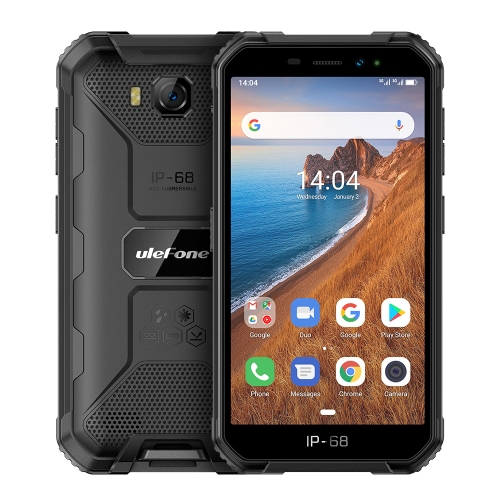 

[HK Warehouse] Ulefone Armor X6 Rugged Phone, 2GB+16GB, IP68/IP69K Waterproof Dustproof Shockproof, Face Identification, 4000mAh Battery, 5.0 inch Android 9.0 MTK6580A/W Quad Core up to 1.3GHz, Network: 3G(Black)