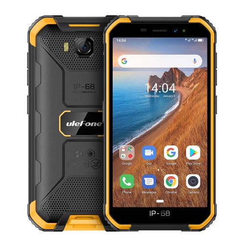 

[HK Warehouse] Ulefone Armor X6 Rugged Phone, 2GB+16GB, IP68/IP69K Waterproof Dustproof Shockproof, Face Identification, 4000mAh Battery, 5.0 inch Android 9.0 MTK6580A/W Quad Core up to 1.3GHz, Network: 3G(Orange)