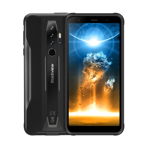 

[HK Warehouse] Blackview BV6300 Pro Rugged Phone, 6GB+128GB, IP68/IP69K/MIL-STD-810G Waterproof Dustproof Shockproof, Quad Back Cameras, 4380mAh Battery, Fingerprint Identification, 5.7 inch Android 10.0 MTK6771T Helio P70 Octa Core up to 2.1GHz, OTG, NFC