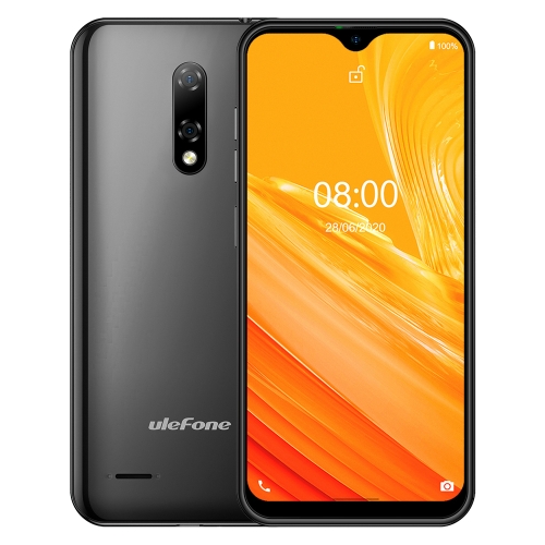 

[HK Warehouse] Ulefone Note 8, 2GB+16GB, Dual Rear Cameras, Face ID Identification, 5.5 inch Android 10.0 GO MKT6580 Quad-core up to 1.3GHz, Network: 3G, Dual SIM(Black)