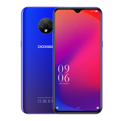 

[HK Warehouse] DOOGEE X95 Pro, 4GB+32GB, Triple Back Cameras, 4350mAh Battery, Face ID Identification, 6.52 inch Water-drop Screen Android 10 MTK6761V/WE Helio A20 Quad Core up to 1.8GHz, Network: 4G, OTG, Dual SIM(Blue)