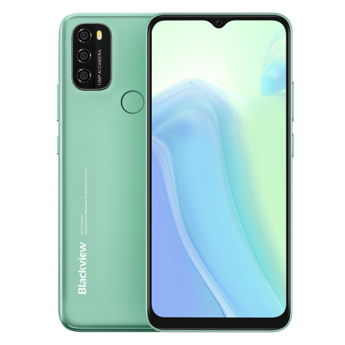 

[HK Warehouse] Blackview A70, 3GB+32GB, Face ID & Fingerprint Identification, 5380mAh Battery, 6.517 inch Android 11 SC9863A Octa Core up to 1.6GHz, Network: 4G, Dual SIM(Green)