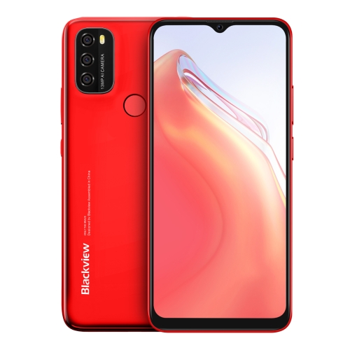 

[HK Warehouse] Blackview A70, 3GB+32GB, Face ID & Fingerprint Identification, 5380mAh Battery, 6.517 inch Android 11 SC9863A Octa Core up to 1.6GHz, Network: 4G, Dual SIM(Red)