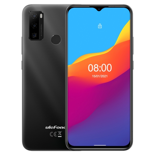 

[HK Warehouse] Ulefone Note 10, 2GB+32GB, Triple Back Cameras, 5500mAh Battery, Face ID & Fingerprint Identification, 6.52 inch Android 11 GO UNISOC SC9863A Octa Core up to 1.6GHz, Network: 4G, Dual SIM, OTG(Black)