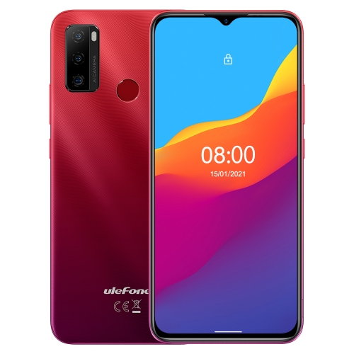

[HK Warehouse] Ulefone Note 10, 2GB+32GB, Triple Back Cameras, 5500mAh Battery, Face ID & Fingerprint Identification, 6.52 inch Android 11 GO UNISOC SC9863A Octa Core up to 1.6GHz, Network: 4G, Dual SIM, OTG(Red)